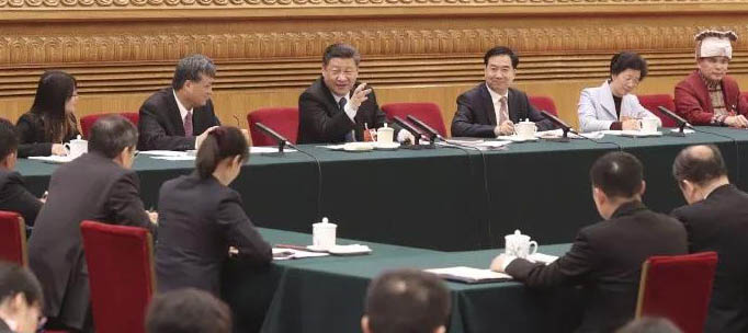 习近平代表来到广东团！强调发展是第一要务，人才是第一资源，创新是第一动力